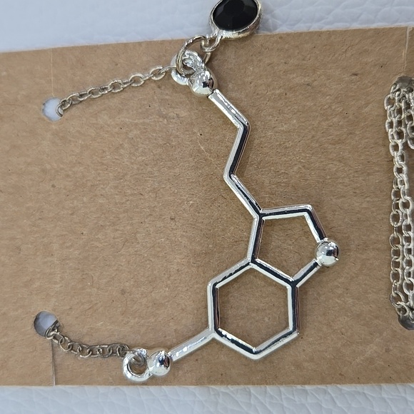 Serotonin Molecule Necklace - Picture 2 of 3